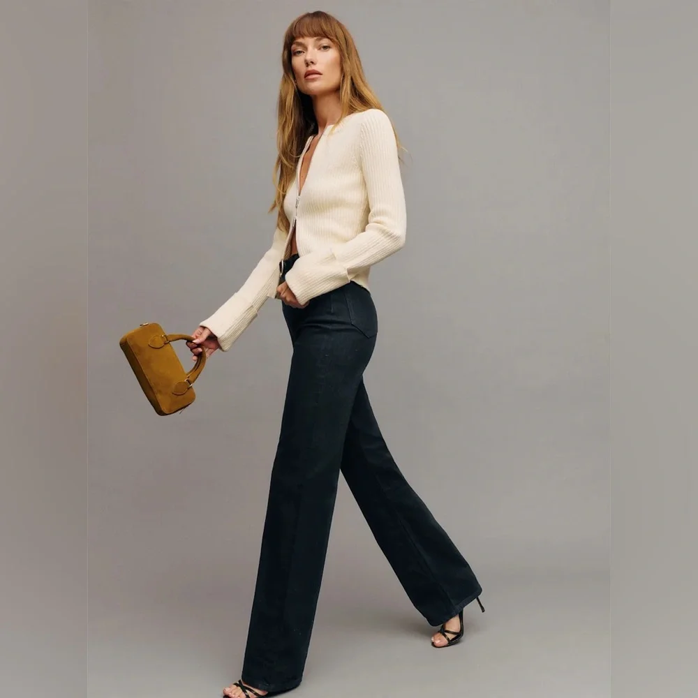 Reformation Wilder Stretch High Rise Wide Leg Jeans - Picture 6 of 14